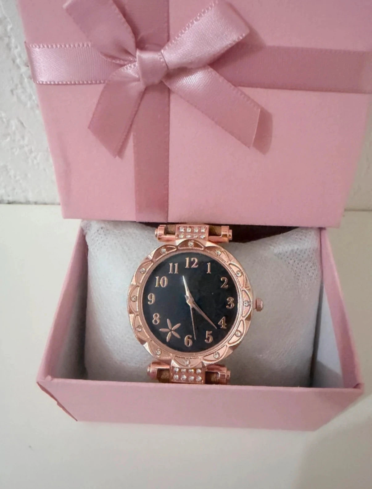 Fantaisie Chic Horloge - Vergulde Behuizing & Bruin Beige Armband – photo 3